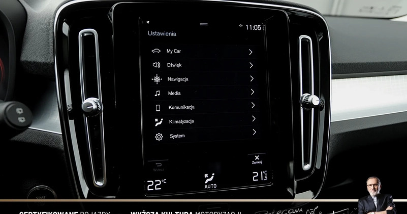 Volvo XC 40 cena 139898 przebieg: 44296, rok produkcji 2021 z Strzegom małe 497